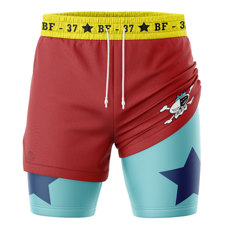 Franky Straw Hat One Piece 2-in-1 Performance Shorts - Image 3