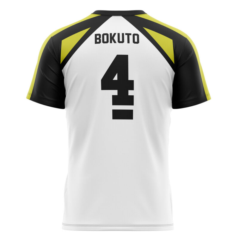 Fukurodani Academy Bokuto #4 Haikyuu V-neck T-Shirt - Image 2