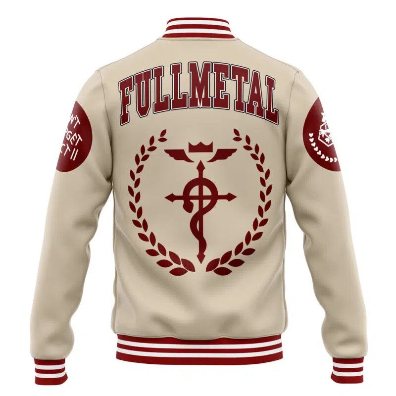 Fullmetal Don't Forget Fullmetal Alchemist Varsity Jacket
