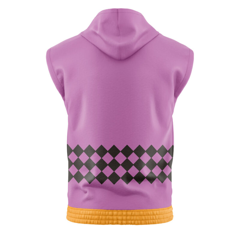Giorno Giovanna Anime Jojo's Bizarre Adventure Sleeveless Hoodie - Image 2