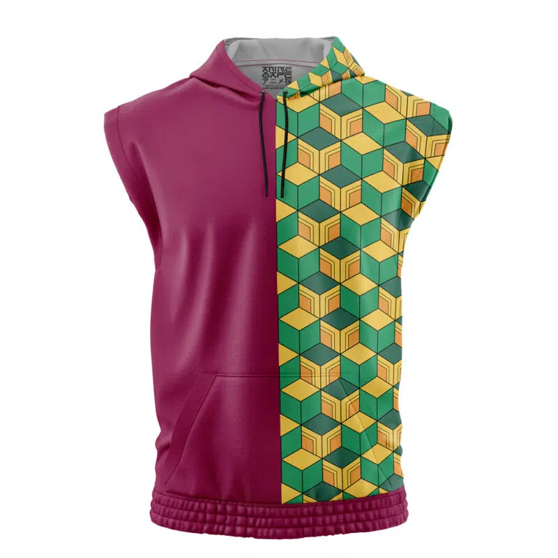 Giyu Tomioka Demon Slayer Sleeveless Hoodie