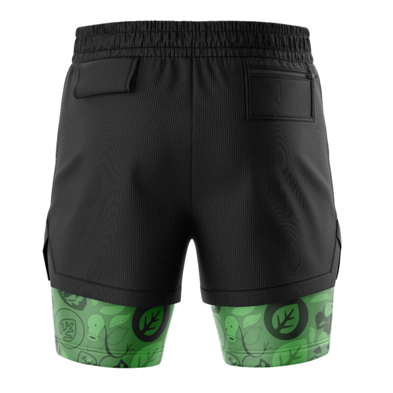 Grass V2 Pokemon 2-in-1 Performance Shorts - Image 4