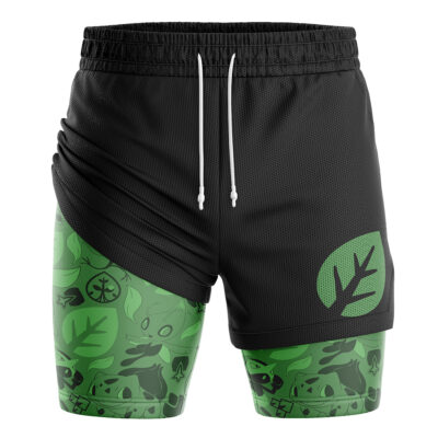 Grass V2 Pokemon 2-in-1 Performance Shorts