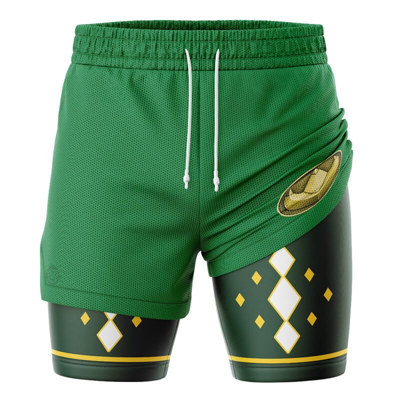 Green Ninjetti Ranger Power Rangers 2-in-1 Performance Shorts - Image 3