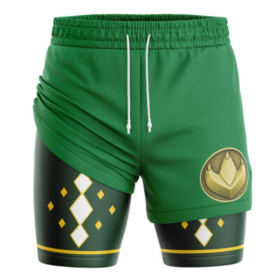 Green Ninjetti Ranger Power Rangers 2-in-1 Performance Shorts