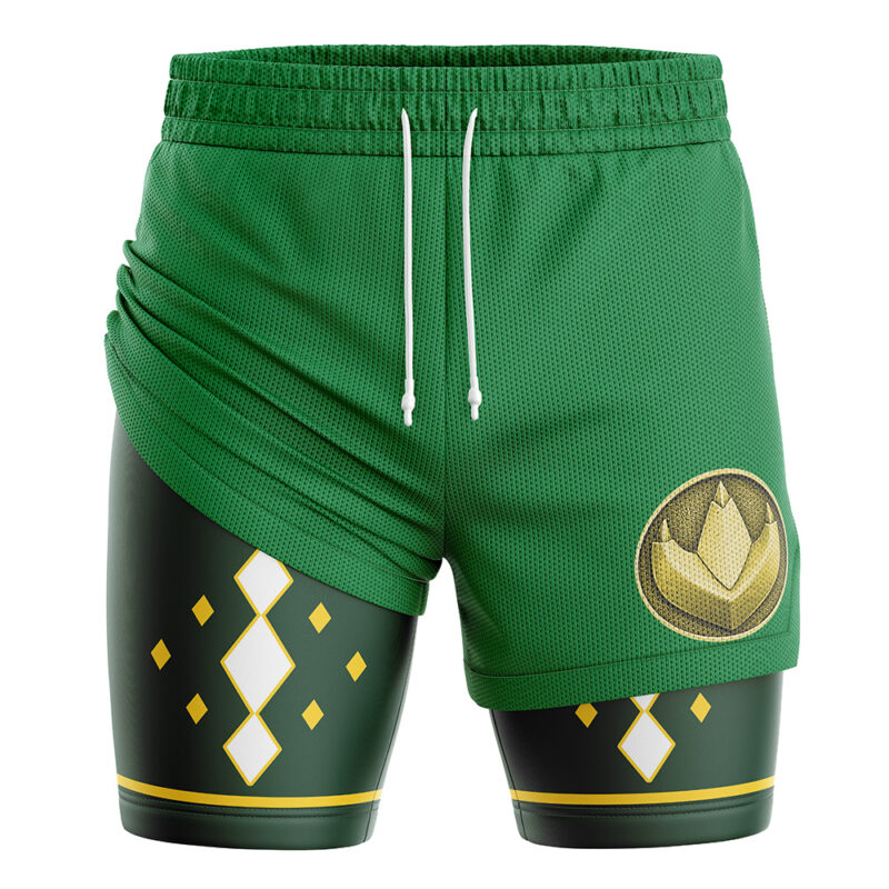Green Ninjetti Ranger Power Rangers 2-in-1 Performance Shorts