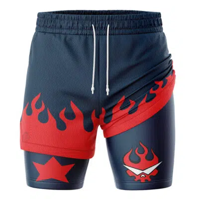 Gurren Lagann v2 2-in-1 Performance Shorts