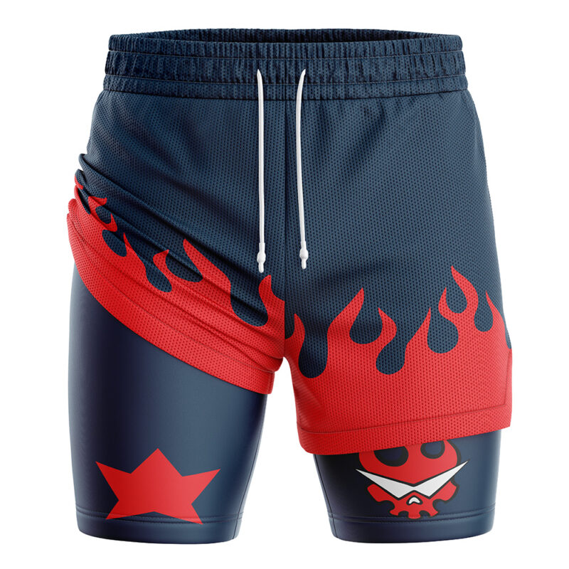 Gurren Lagann V2 2-in-1 Performance Shorts - Image 3