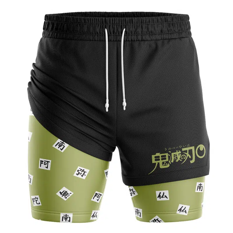 Gyomei Himejima Demon Slayer 2-in-1 Performance Shorts