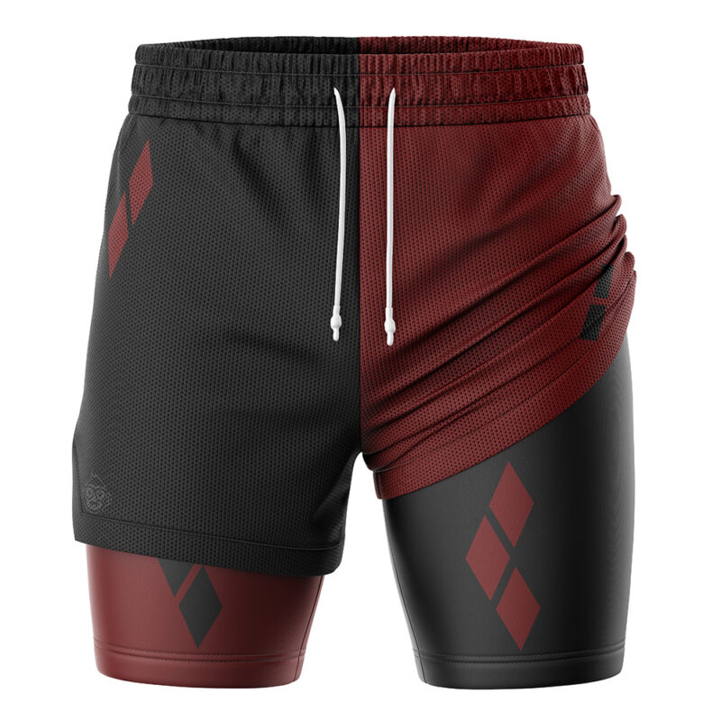 Harley Quinn DC Comics 2-in-1 Performance Shorts - Image 3