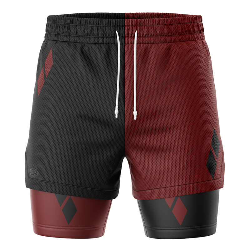 Harley Quinn DC Comics 2-in-1 Performance Shorts - Image 2