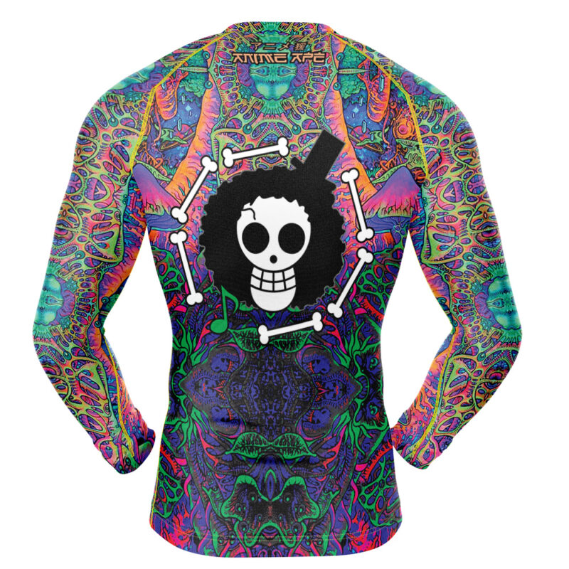 Hippie Trip Brook One Piece Long Sleeve Rash Guard Compression Shirt - Image 2