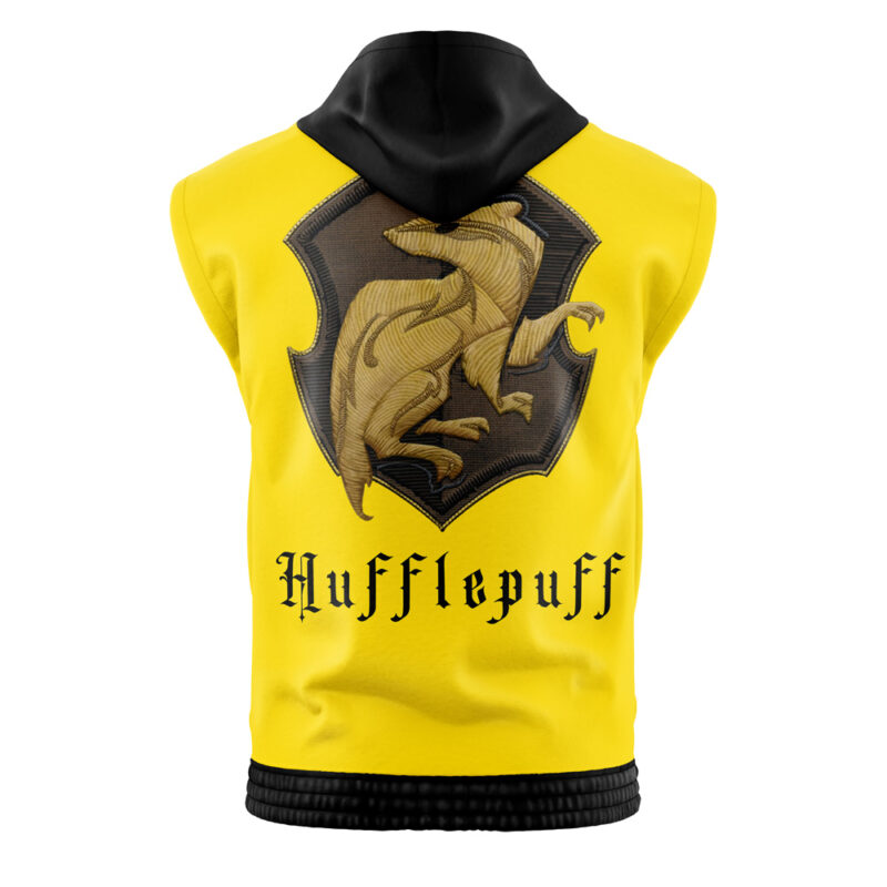 Hufflepuff Hogwarts Legacy Harry Potter Sleeveless Hoodie - Image 2