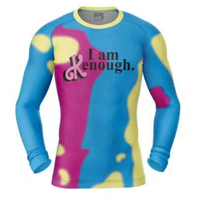 I am Kenough Barbie Long Sleeve Rash Guard Compression Shirt