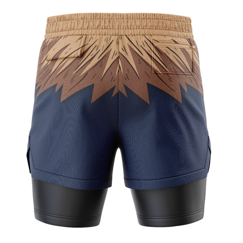 Inosuke Hashibira Demon Slayer 2-in-1 Performance Shorts - Image 4