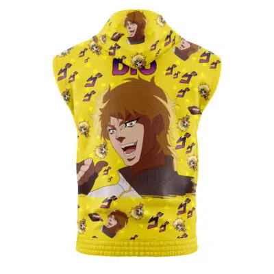 It Was Me Dio Pattern Jojo's Bizarre Adventure Sleeveless Hoodie