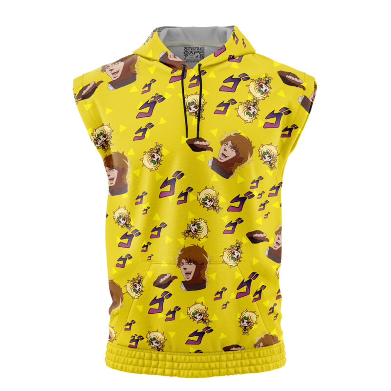 It Was Me Dio Pattern Jojo's Bizarre Adventure Sleeveless Hoodie - Image 2