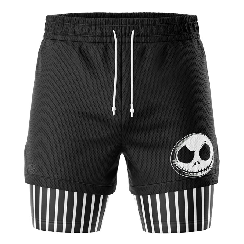 Jack Skellington The Night Before Christmas 2-in-1 Performance Shorts - Image 2