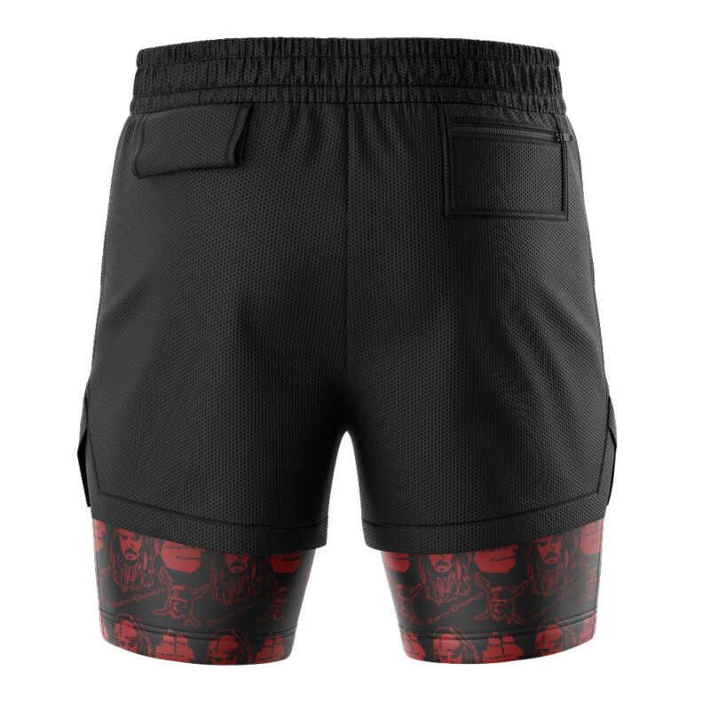 Jack Sparrow Pirates of the Caribbean 2-in-1 Performance Shorts - Image 4
