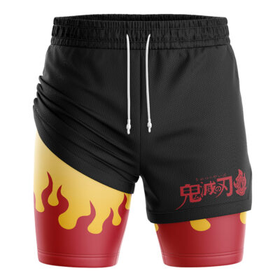 Kyojuro Rengoku Demon Slayer 2-in-1 Performance Shorts