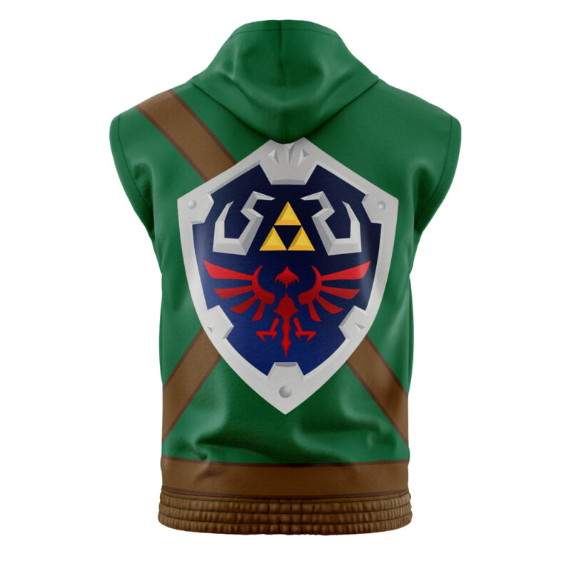Link The Legend of Zelda Sleeveless Hoodie - Image 2