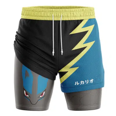 Lucario Pokemon 2-in-1 Performance Shorts