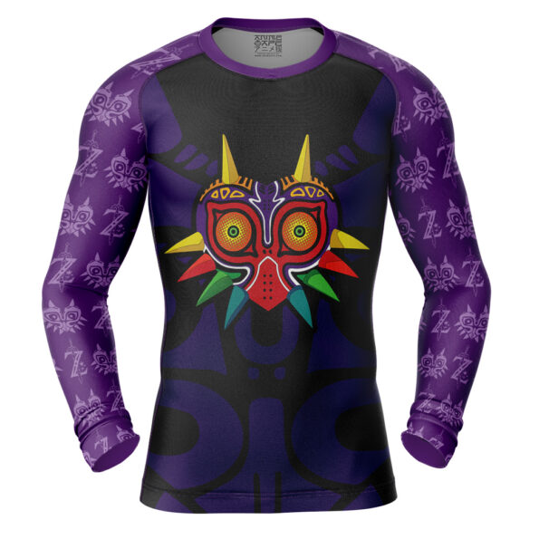 Majora’s Mask Zelda Long Sleeve Rash Guard Compression Shirt
