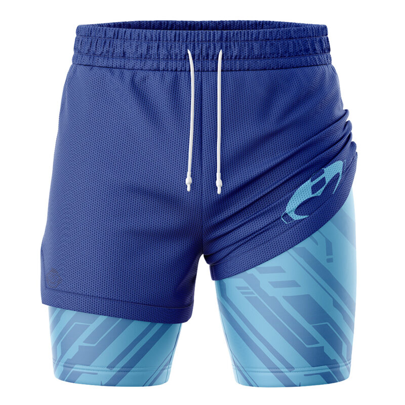Mega Man Blue 2-in-1 Performance Shorts - Image 3