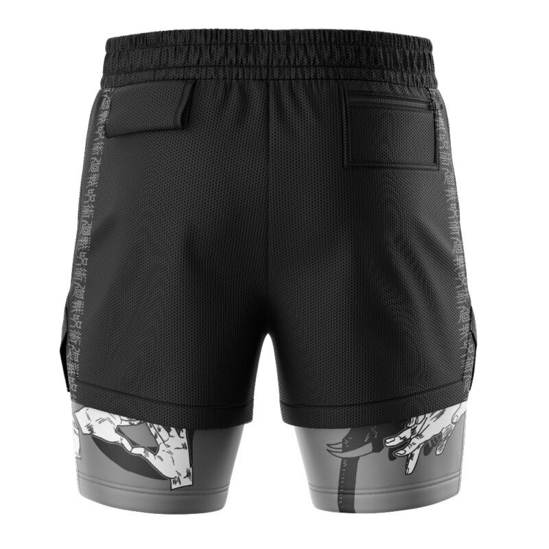 Megumi Fushiguro Jujutsu Kaisen 2-in-1 Performance Shorts - Image 4