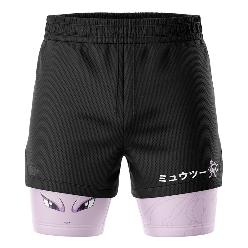 Mewtwo V2 Pokemon 2-in-1 Performance Shorts - Image 2