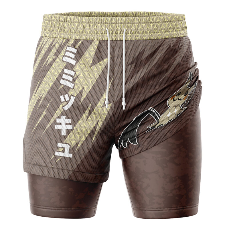 Mimikyu Attack V1 Pokemon 2-in-1 Performance Shorts - Image 3