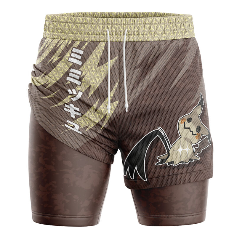 Mimikyu Attack V1 Pokemon 2-in-1 Performance Shorts - Image 2