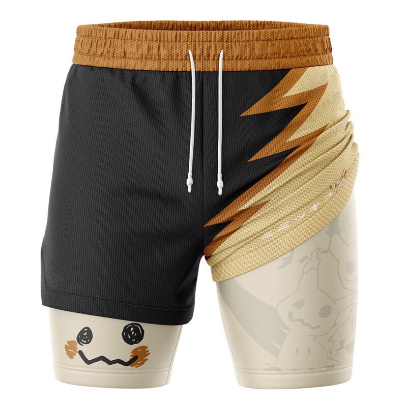 Mimikyu Pokemon 2-in-1 Performance Shorts - Image 3