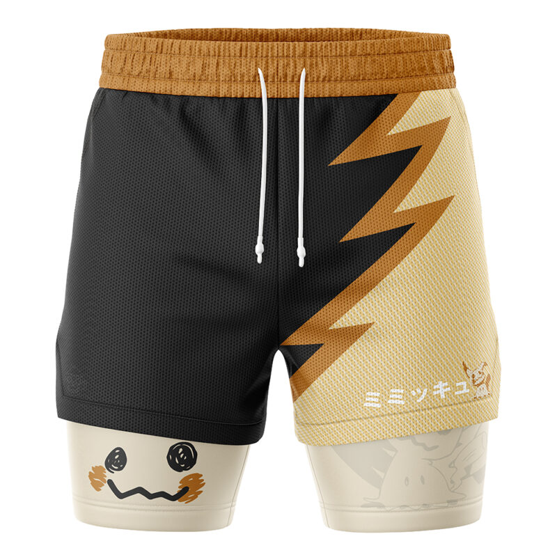 Mimikyu Pokemon 2-in-1 Performance Shorts - Image 2