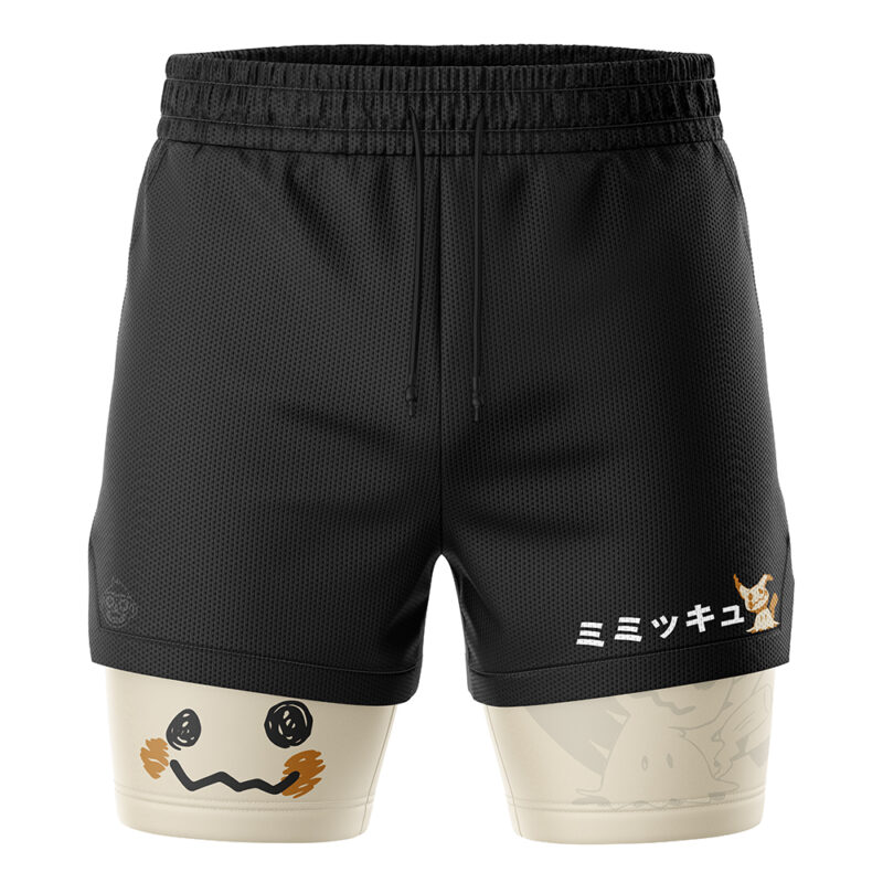 Mimikyu V2 Pokemon 2-in-1 Performance Shorts - Image 2