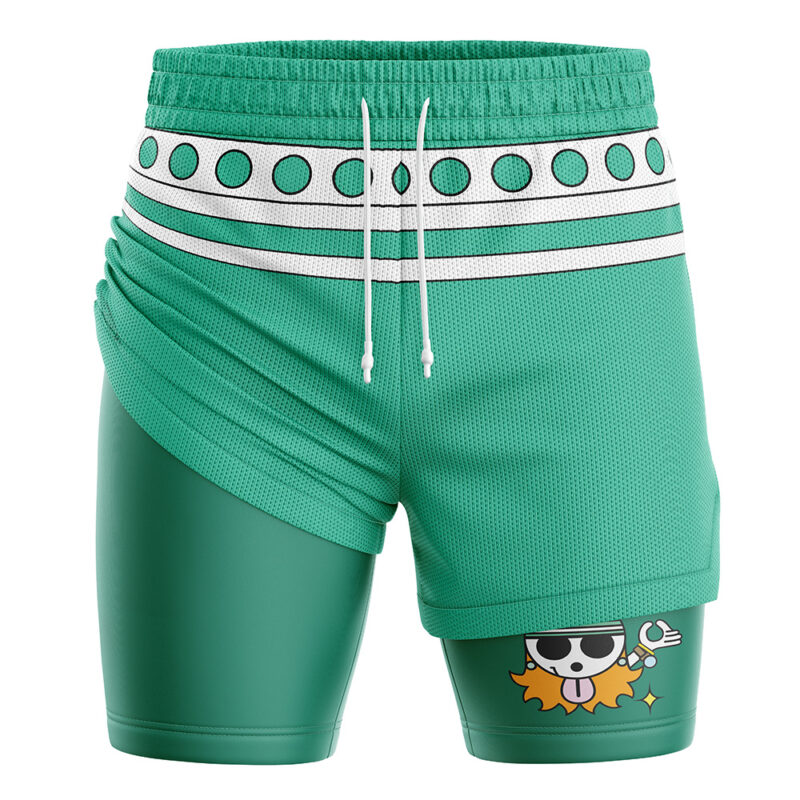 Nami Straw Hat One Piece 2-in-1 Performance Shorts - Image 3