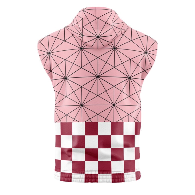 Nezuko Kamado Demon Slayer Sleeveless Hoodie - Image 2
