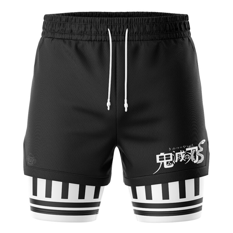 Obanai Iguro Demon Slayer 2-in-1 Performance Shorts - Image 2