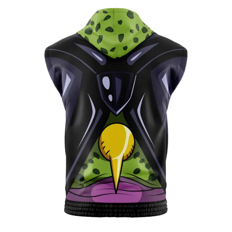 Perfect Cell Dragon Ball Z Sleeveless Hoodie - Image 2