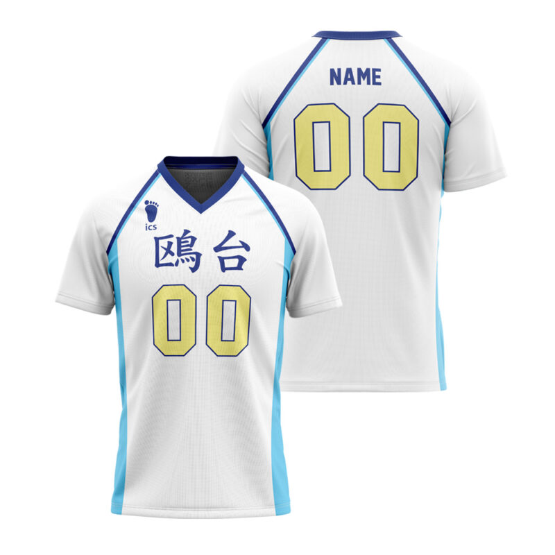 Personalized Kamomedai High Haikyuu V-neck T-Shirt Jersey