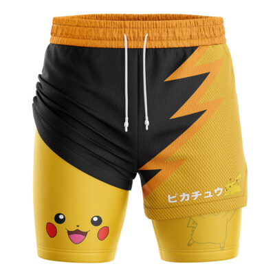 Pikachu Pokemon 2-in-1 Performance Shorts