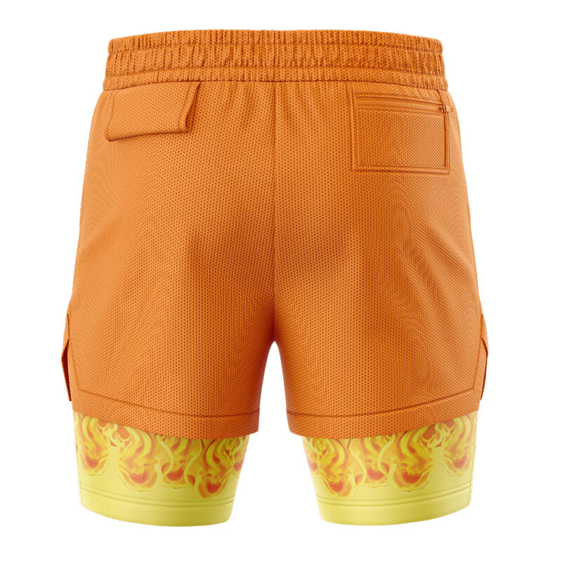 Portgas D Ace One Piece 2-in-1 Performance Shorts - Image 4