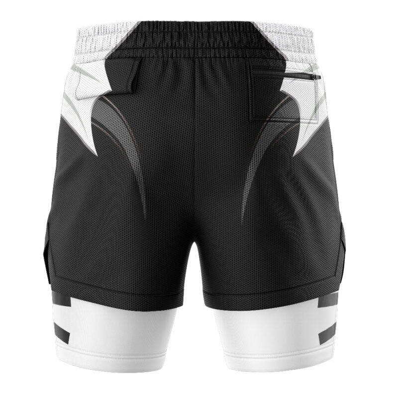 Black Psycho Ranger Power Rangers 2-in-1 Performance Shorts - Image 4