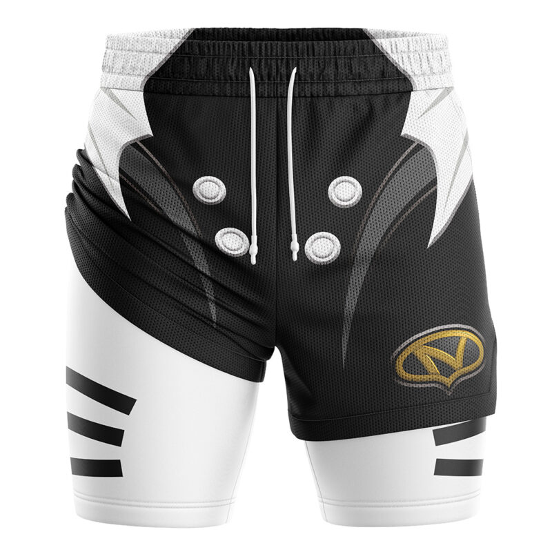 Black Psycho Ranger Power Rangers 2-in-1 Performance Shorts