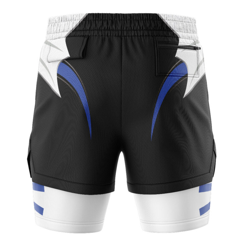 Blue Psycho Ranger Power Rangers 2-in-1 Performance Shorts - Image 4