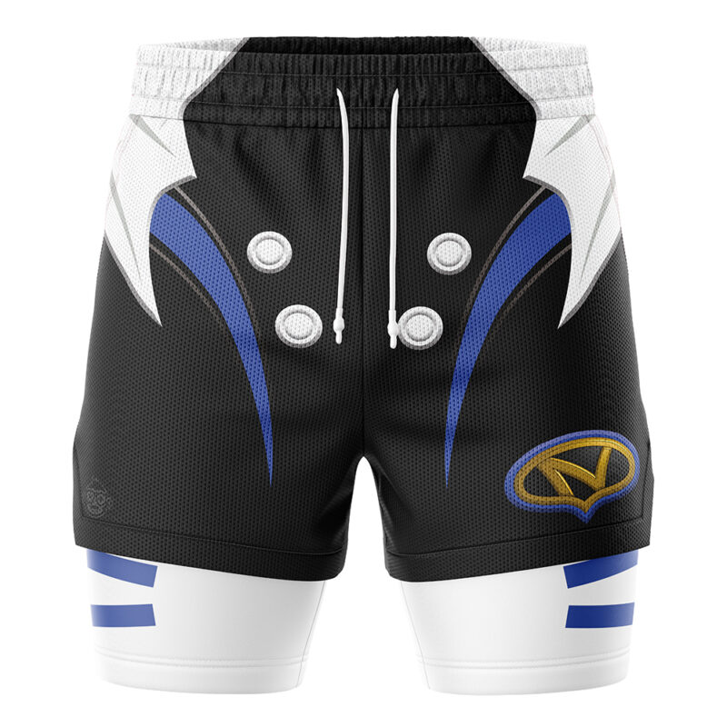 Blue Psycho Ranger Power Rangers 2-in-1 Performance Shorts - Image 2