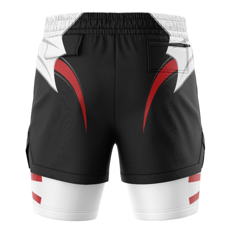 Red Psycho Ranger Power Rangers 2-in-1 Performance Shorts - Image 4