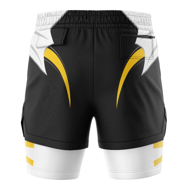 Yellow Psycho Ranger Power Rangers 2-in-1 Performance Shorts - Image 4