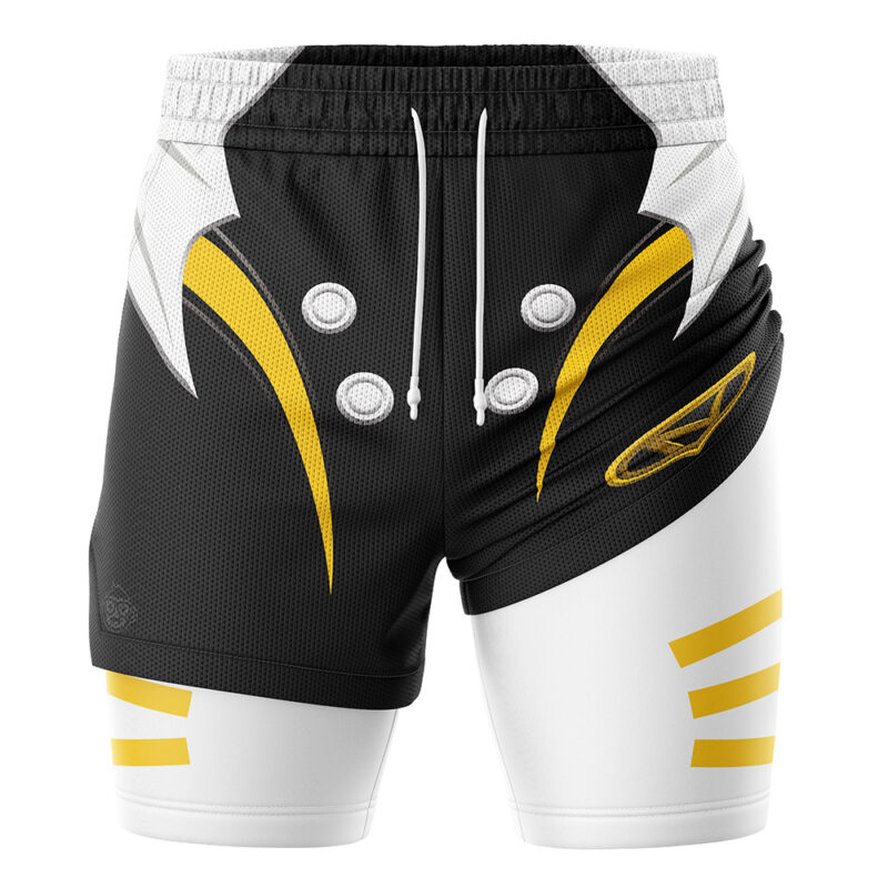 Yellow Psycho Ranger Power Rangers 2-in-1 Performance Shorts - Image 3