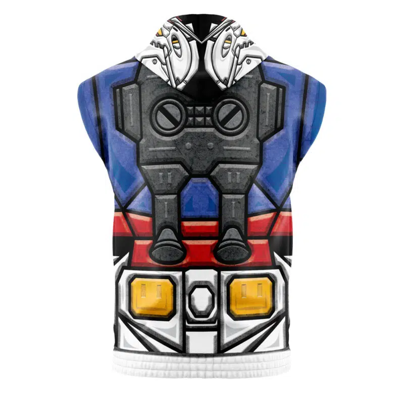 RX-78 Mobile Suit 0079 Gundam Sleeveless Hoodie - Image 2